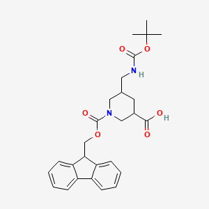 5-({[(tert-butoxy)carbonyl]amino}methyl)-1-[(9H-fluoren-9-ylmethoxy)carbonyl]piperidine-3-carboxylic acid