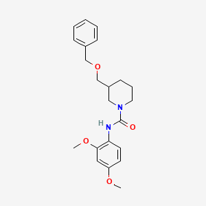 molecular formula C22H28N2O4 B2914018 3-((benzyloxy)methyl)-N-(2,4-dimethoxyphenyl)piperidine-1-carboxamide CAS No. 1334376-30-5