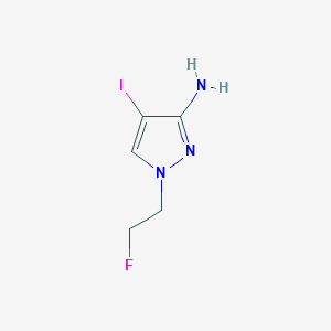 1-(2-Fluoroethyl)-4-iodopyrazol-3-amine