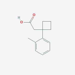 molecular formula C13H16O2 B2914027 2-(1-o-Tolylcyclobutyl)acetic acid CAS No. 1508469-42-8