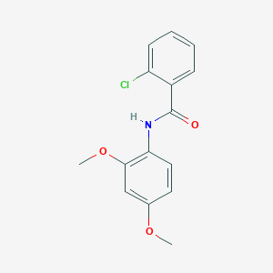 molecular formula C15H14ClNO3 B291403 2-chloro-N-(2,4-dimethoxyphenyl)benzamide 