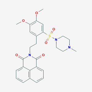 2-(4,5-dimethoxy-2-((4-methylpiperazin-1-yl)sulfonyl)phenethyl)-1H-benzo[de]isoquinoline-1,3(2H)-dione