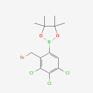 2-(Bromomethyl)-3,4,5-trichlorophenylboronic acid, pinacol ester