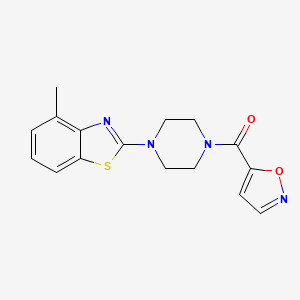 Isoxazol-5-yl(4-(4-methylbenzo[d]thiazol-2-yl)piperazin-1-yl)methanone