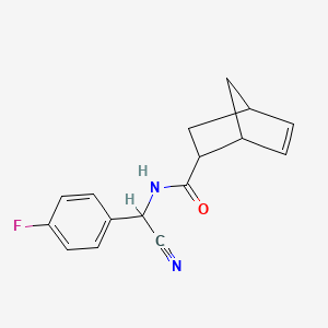 N-[Cyano-(4-fluorophenyl)methyl]bicyclo[2.2.1]hept-5-ene-2-carboxamide