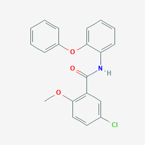 molecular formula C20H16ClNO3 B291407 5-chloro-2-methoxy-N-(2-phenoxyphenyl)benzamide 