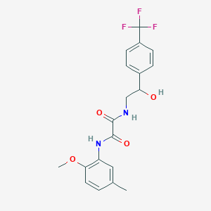 N1-(2-hydroxy-2-(4-(trifluoromethyl)phenyl)ethyl)-N2-(2-methoxy-5-methylphenyl)oxalamide