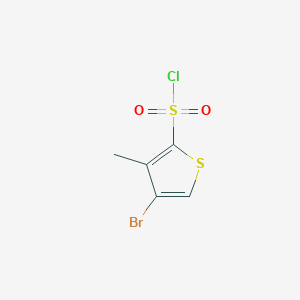 molecular formula C5H4BrClO2S2 B2914075 4-溴-3-甲基噻吩-2-磺酰氯 CAS No. 1421605-99-3