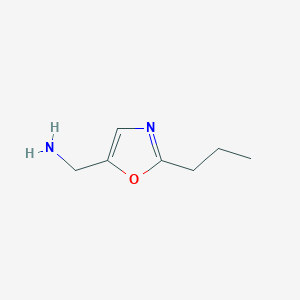 (2-Propyl-1,3-oxazol-5-yl)methanamine
