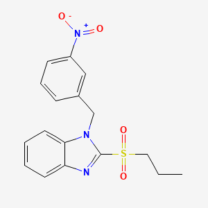 1-(3-nitrobenzyl)-2-(propylsulfonyl)-1H-benzo[d]imidazole