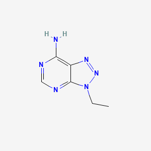 molecular formula C6H8N6 B2914096 3-乙基-3H-[1,2,3]三唑并[4,5-d]嘧啶-7-胺 CAS No. 1508182-30-6