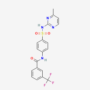 N-(4-(N-(4-methylpyrimidin-2-yl)sulfamoyl)phenyl)-3-(trifluoromethyl)benzamide