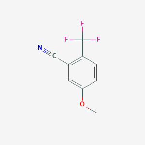 molecular formula C9H6F3NO B2914108 5-甲氧基-2-(三氟甲基)苯甲腈 CAS No. 1214346-63-0