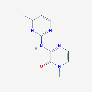 molecular formula C10H11N5O B2914114 1-methyl-3-((4-methylpyrimidin-2-yl)amino)pyrazin-2(1H)-one CAS No. 2320224-08-4