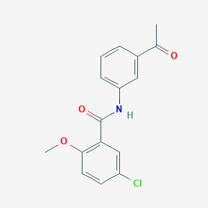 N-(3-acetylphenyl)-5-chloro-2-methoxybenzamide