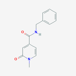 molecular formula C14H14N2O2 B2914127 N-benzyl-1-methyl-2-oxo-1,2-dihydropyridine-4-carboxamide CAS No. 1210128-37-2