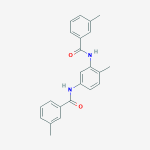 molecular formula C23H22N2O2 B291413 3-methyl-N-{2-methyl-5-[(3-methylbenzoyl)amino]phenyl}benzamide 