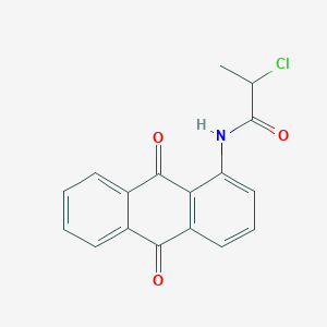 molecular formula C17H12ClNO3 B2914130 2-chloro-N-(9,10-dioxo-9,10-dihydroanthracen-1-yl)propanamide CAS No. 75534-88-2