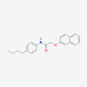 molecular formula C22H23NO2 B291414 N-(4-butylphenyl)-2-(2-naphthyloxy)acetamide 