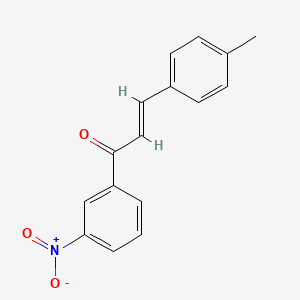 molecular formula C16H13NO3 B2914147 3-(4-Methylphenyl)-1-(3-nitrophenyl)prop-2-en-1-one CAS No. 25870-68-2