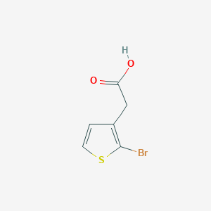 molecular formula C6H5BrO2S B2914151 2-(2-Bromothiophen-3-yl)acetic acid CAS No. 174454-41-2