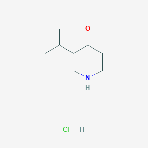B2914162 3-Isopropylpiperidin-4-one hcl CAS No. 1425366-30-8; 150668-81-8