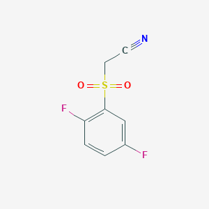 molecular formula C8H5F2NO2S B2914171 [(2,5-Difluorophenyl)sulfonyl]acetonitrile CAS No. 1153970-94-5