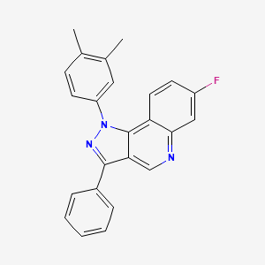 1-(3,4-dimethylphenyl)-7-fluoro-3-phenyl-1H-pyrazolo[4,3-c]quinoline