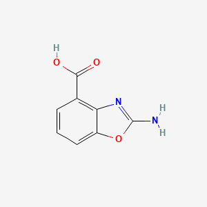 molecular formula C8H6N2O3 B2914203 2-氨基苯并[d]恶唑-4-羧酸 CAS No. 1784377-67-8
