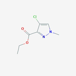 molecular formula C7H9ClN2O2 B2914209 ethyl 4-chloro-1-methyl-1H-pyrazole-3-carboxylate CAS No. 942853-19-2