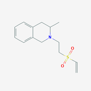 molecular formula C14H19NO2S B2914234 2-(2-Ethenylsulfonylethyl)-3-methyl-3,4-dihydro-1H-isoquinoline CAS No. 2248963-95-1