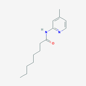 molecular formula C14H22N2O B291424 N-(4-methyl-2-pyridinyl)octanamide 