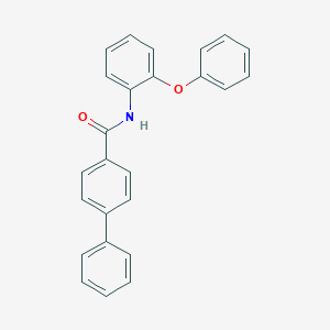 molecular formula C25H19NO2 B291425 N-(2-phenoxyphenyl)biphenyl-4-carboxamide 