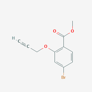molecular formula C11H9BrO3 B2914253 Methyl 4-bromo-2-(prop-2-yn-1-yloxy)benzoate CAS No. 1312610-35-7