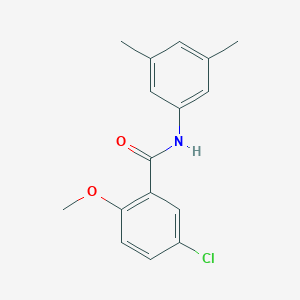molecular formula C16H16ClNO2 B291426 5-chloro-N-(3,5-dimethylphenyl)-2-methoxybenzamide 