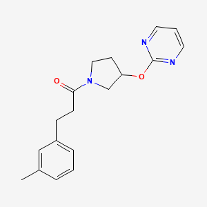 1-(3-(Pyrimidin-2-yloxy)pyrrolidin-1-yl)-3-(m-tolyl)propan-1-one
