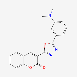 3-(5-(3-(dimethylamino)phenyl)-1,3,4-oxadiazol-2-yl)-2H-chromen-2-one