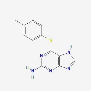 6-[(4-methylphenyl)sulfanyl]-9H-purin-2-amine