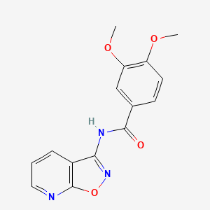 3,4-dimethoxy-N-([1,2]oxazolo[5,4-b]pyridin-3-yl)benzamide