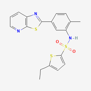 5-ethyl-N-(2-methyl-5-(thiazolo[5,4-b]pyridin-2-yl)phenyl)thiophene-2-sulfonamide