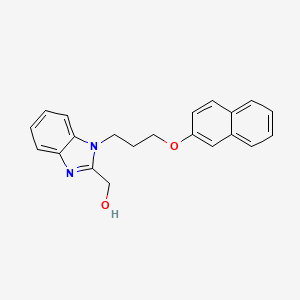 [1-(3-Naphthalen-2-yloxypropyl)benzimidazol-2-yl]methanol