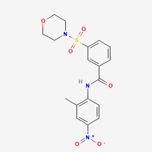 B2914360 N-(2-methyl-4-nitrophenyl)-3-(morpholinosulfonyl)benzamide CAS No. 953852-35-2