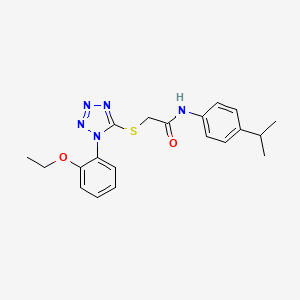 2-((1-(2-ethoxyphenyl)-1H-tetrazol-5-yl)thio)-N-(4-isopropylphenyl)acetamide