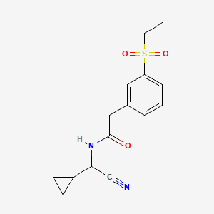 N-[Cyano(cyclopropyl)methyl]-2-(3-ethylsulfonylphenyl)acetamide