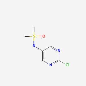 molecular formula C6H8ClN3OS B2914417 (2-Chloropyrimidin-5-yl)imino-dimethyl-oxo-lambda6-sulfane CAS No. 2287331-70-6