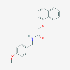 molecular formula C20H19NO3 B291442 N-(4-methoxybenzyl)-2-(1-naphthyloxy)acetamide 