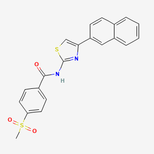 4-(methylsulfonyl)-N-(4-(naphthalen-2-yl)thiazol-2-yl)benzamide