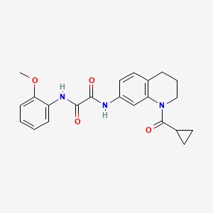 N-[1-(cyclopropanecarbonyl)-3,4-dihydro-2H-quinolin-7-yl]-N'-(2-methoxyphenyl)oxamide