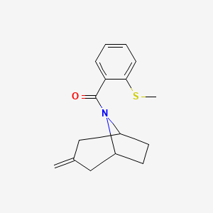 (3-Methylidene-8-azabicyclo[3.2.1]octan-8-yl)-(2-methylsulfanylphenyl)methanone