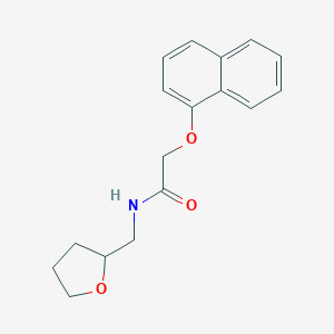 molecular formula C17H19NO3 B291444 2-(1-naphthyloxy)-N-(tetrahydro-2-furanylmethyl)acetamide 